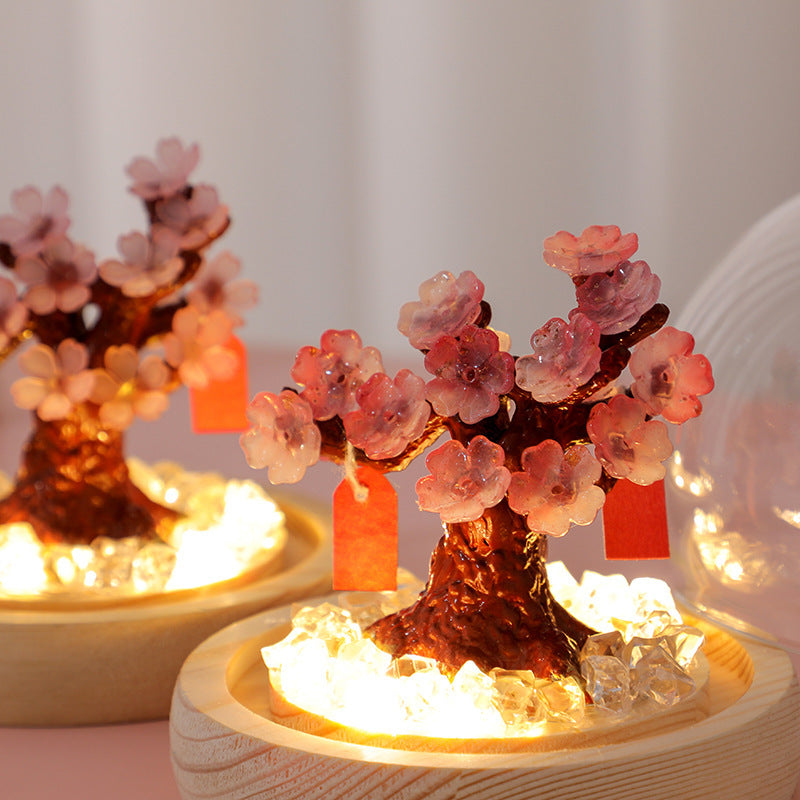 Stereoscopic Sakura/Peach Blossom Tree Night Light