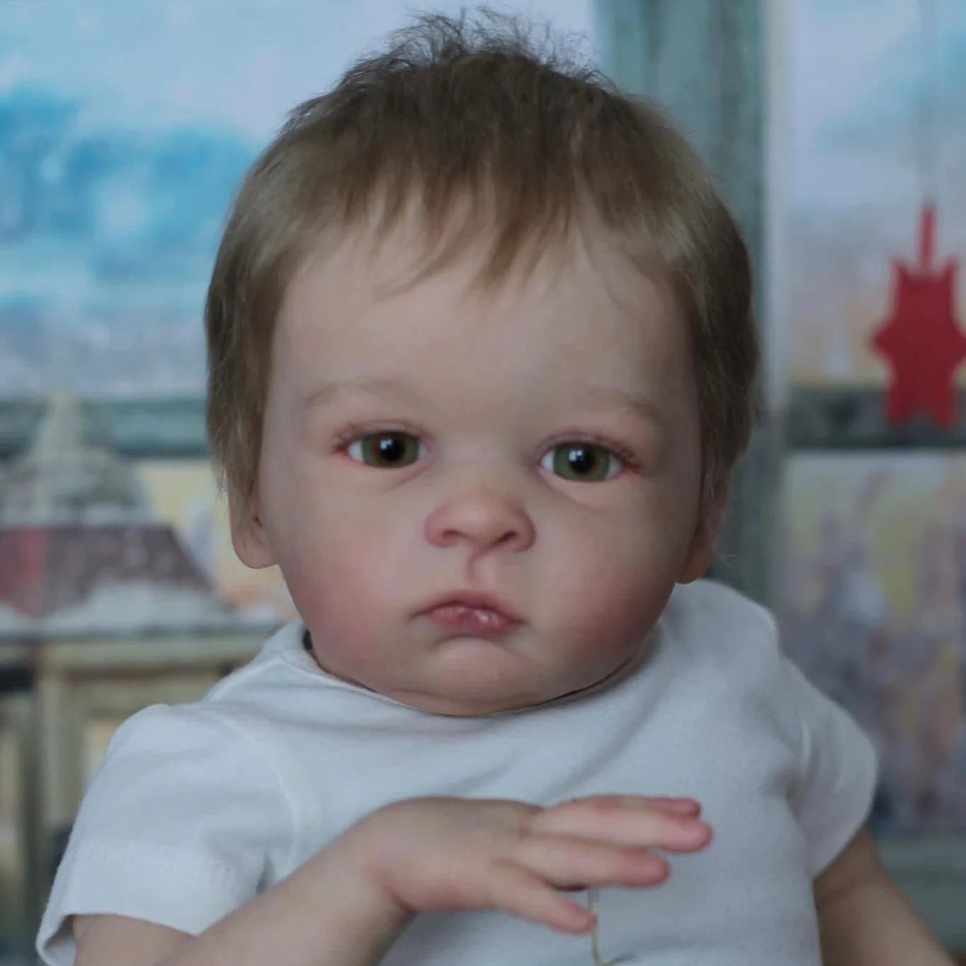 22 inch Open Eyes Reborn Dolls-Oskar