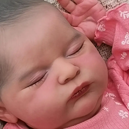 20 inch reborn doll of sweet sleeping Alice without hair