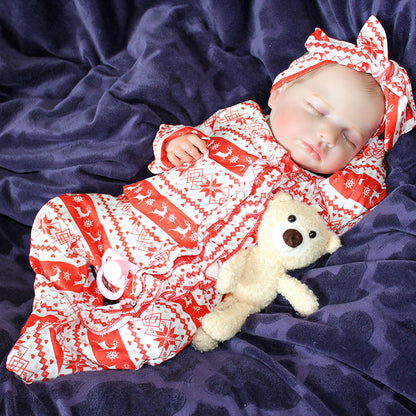 20 pollici Occhi Chiusi Natale Reborn Baby Ragazza/Maschietto-Loulou