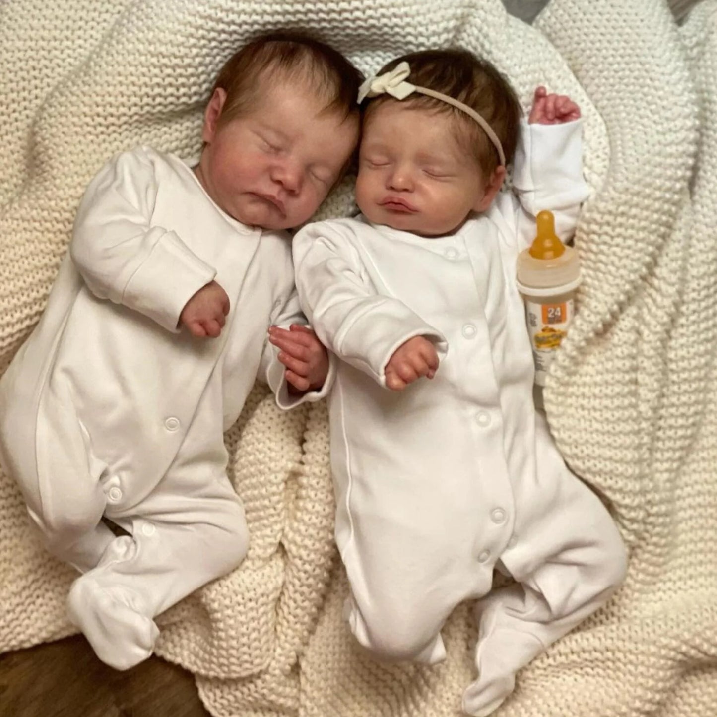 18/20 inches Sweet Sleep Dreams Reborn Twin Sister Kelly and Helen