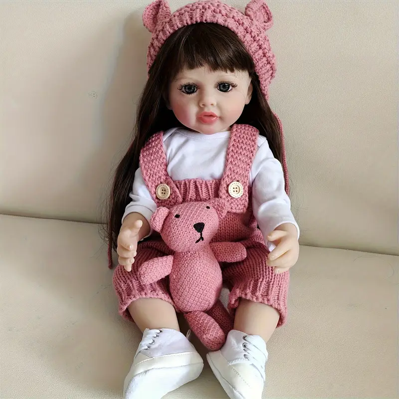 22 inch Reborn Girl Dolls Cheryl with long hair