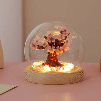 Stereoscopic Sakura/Peach Blossom Tree Night Light