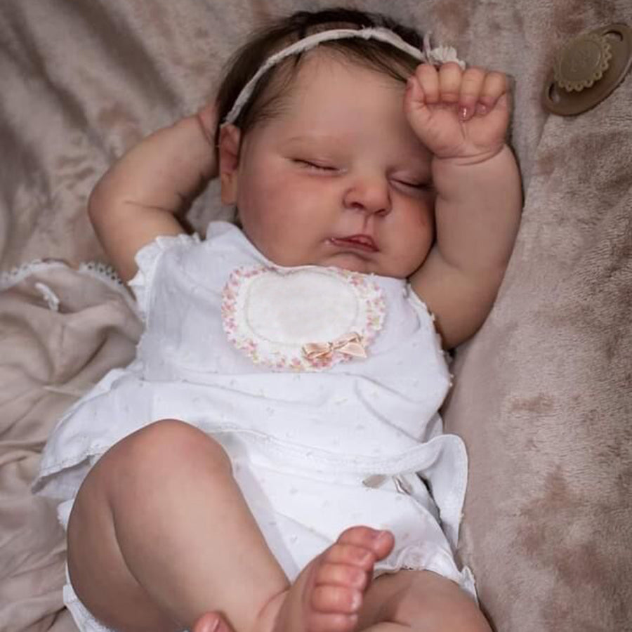 20 inch Reborn Doll Girls with Closed Eyes - Peaches