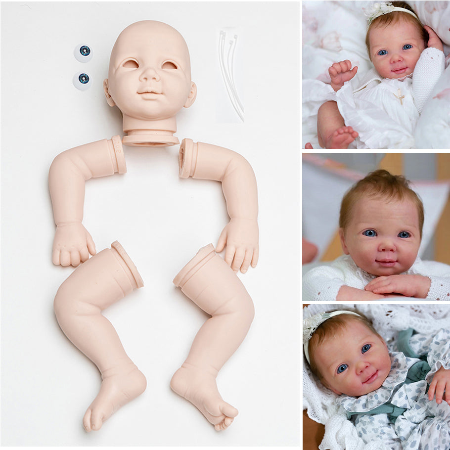 21 inch Reborn Fleur doll kit in soft unpainted vinyl