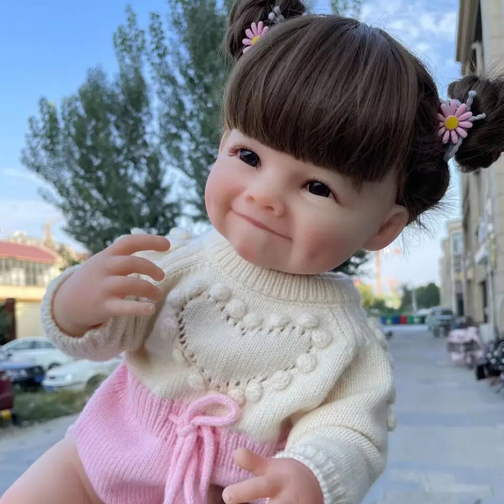 22 inch Girl Reborn Doll with Hair-Raya