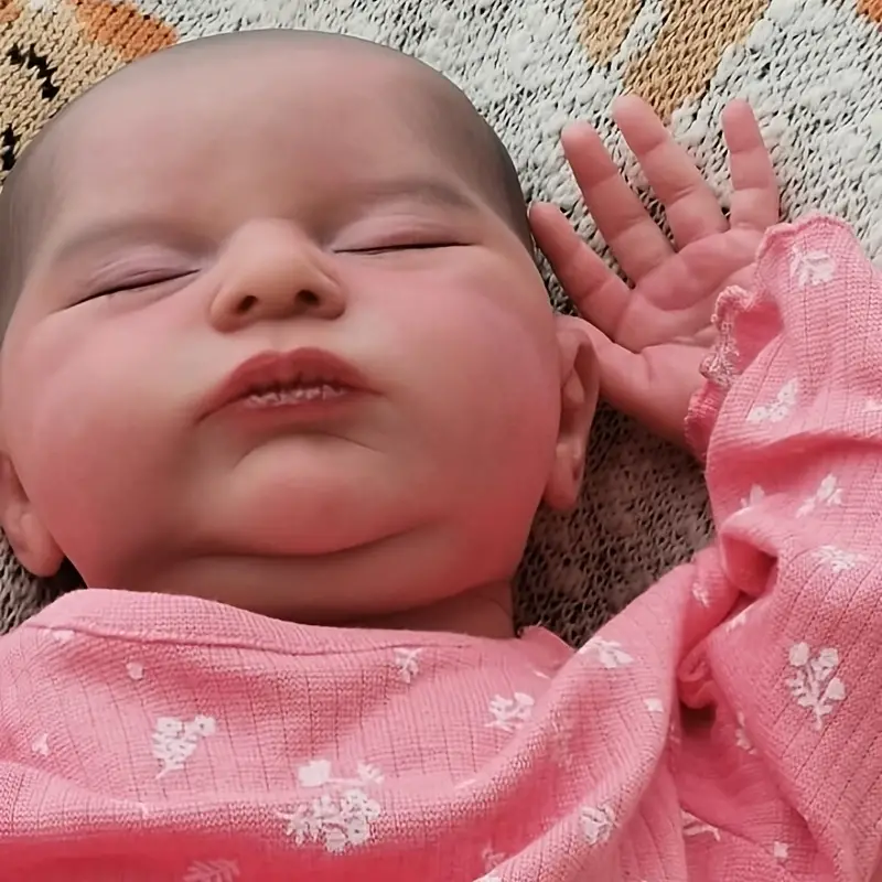 20 inch reborn doll of sweet sleeping Alice without hair