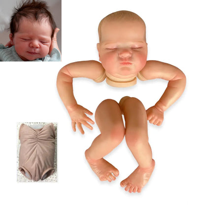 Unfinished 19 Inch Closed Eyes Reborn Pascale Doll Kit