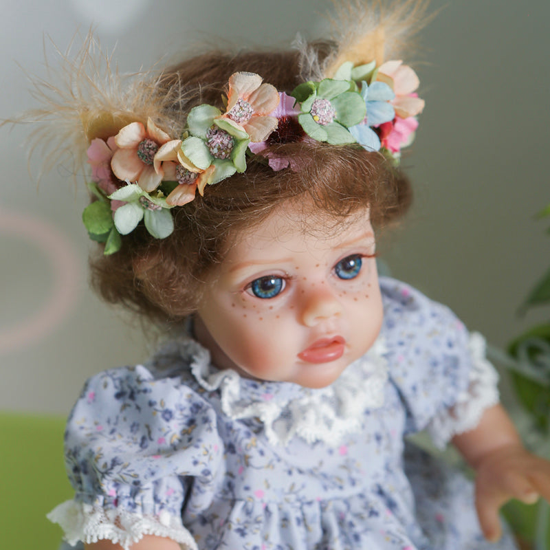 12 Inch Carrie Short Blonde Hair Open Eyes Reborn Doll Girls