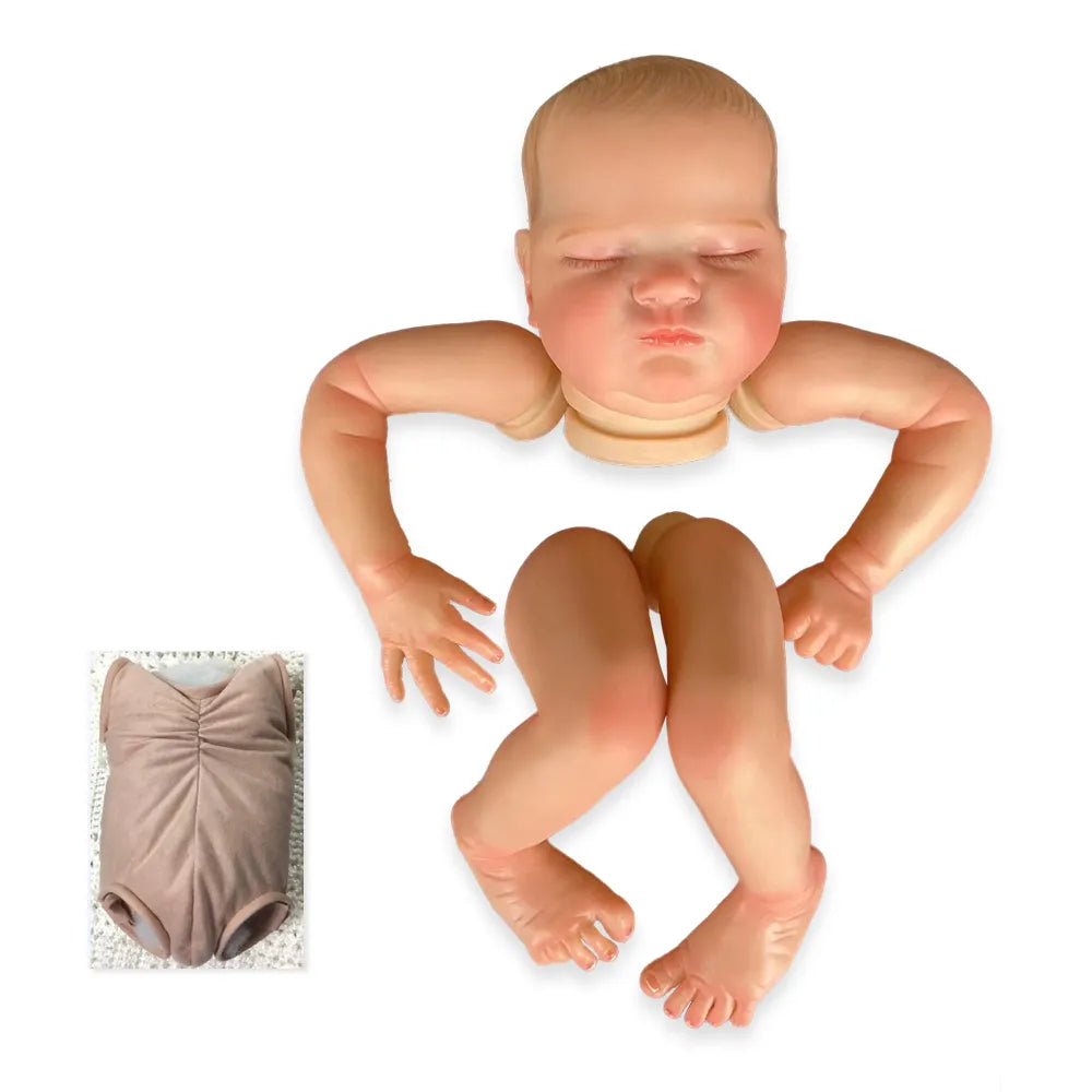 Unfinished 19 Inch Closed Eyes Reborn Pascale Doll Kit