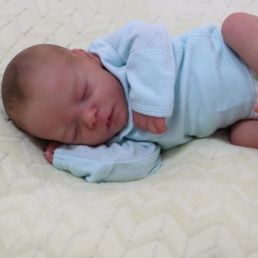 18 inch Kerwin Reborn Doll Sleeping with Closed Eyes Boy-Darren