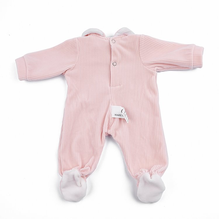 Cute Pink Bunny Clothes For 17-19 Inch Reborn Baby Dolls