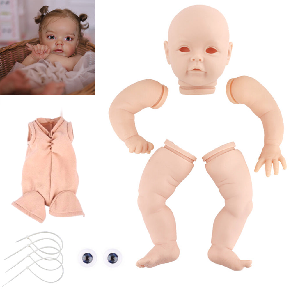 22 inch Sue-Sue DIY Unpainted Open Eyes Doll Kit