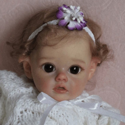 12 Inch Sweet Tracy Short Blonde Hair Open Eyes Reborn Doll Girls