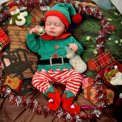 Christmas Dressing-20 Inch Realistic Agnes Sleeping Beautiful Reborn Doll Girls