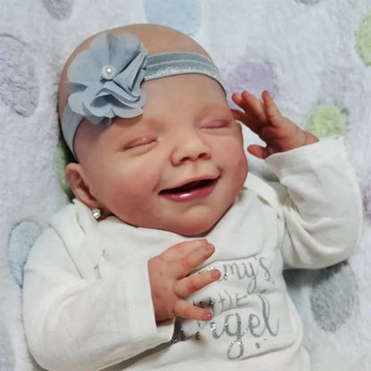 20 inch April Smile Reborn Dolls with Headband