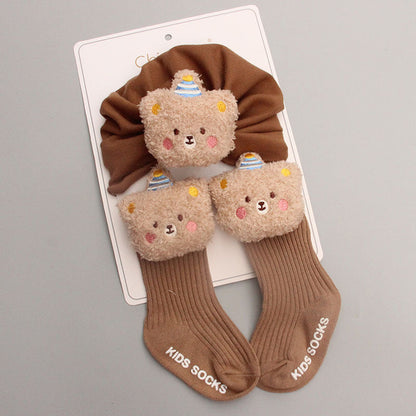 2-piece baby hat and socks set (Ships within 24 hours)