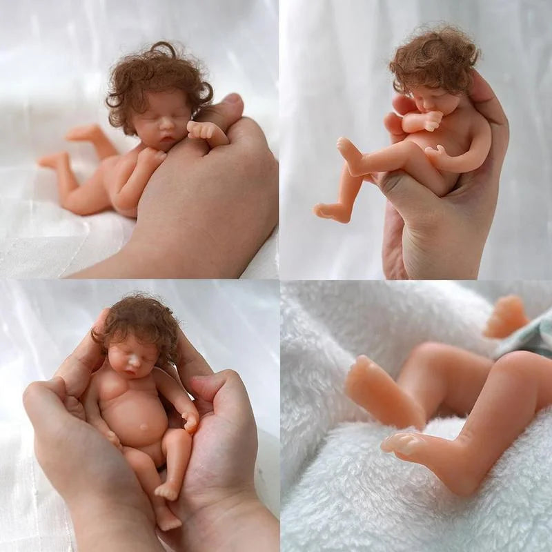 6 inch 15cm Mini Sleeping Reborn Doll - Twin A