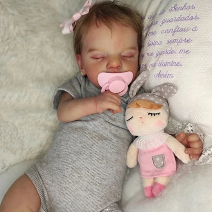 Mag 19 inch Reborn Dolls with Closed Eyes and Hair-Sam