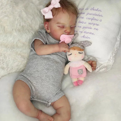 Mag 19 inch Reborn Dolls with Closed Eyes and Hair-Sam