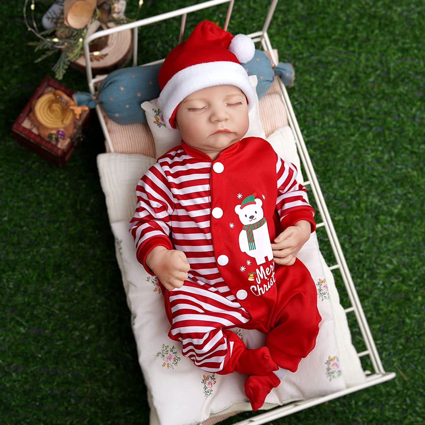 18 Inch Lifelike Moira Reborn Dolls With Christmas Clothes- Levi