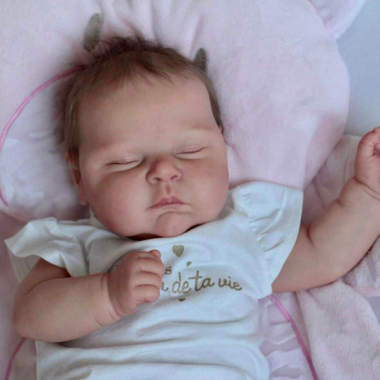 20 inch Reborn Dolls with Closed Eyes - Peaches