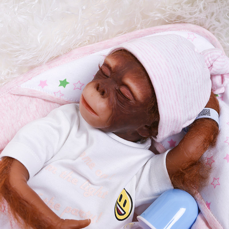 48cm 16 inch lifelike reborn baby doll Monkey Reborn Baby Doll