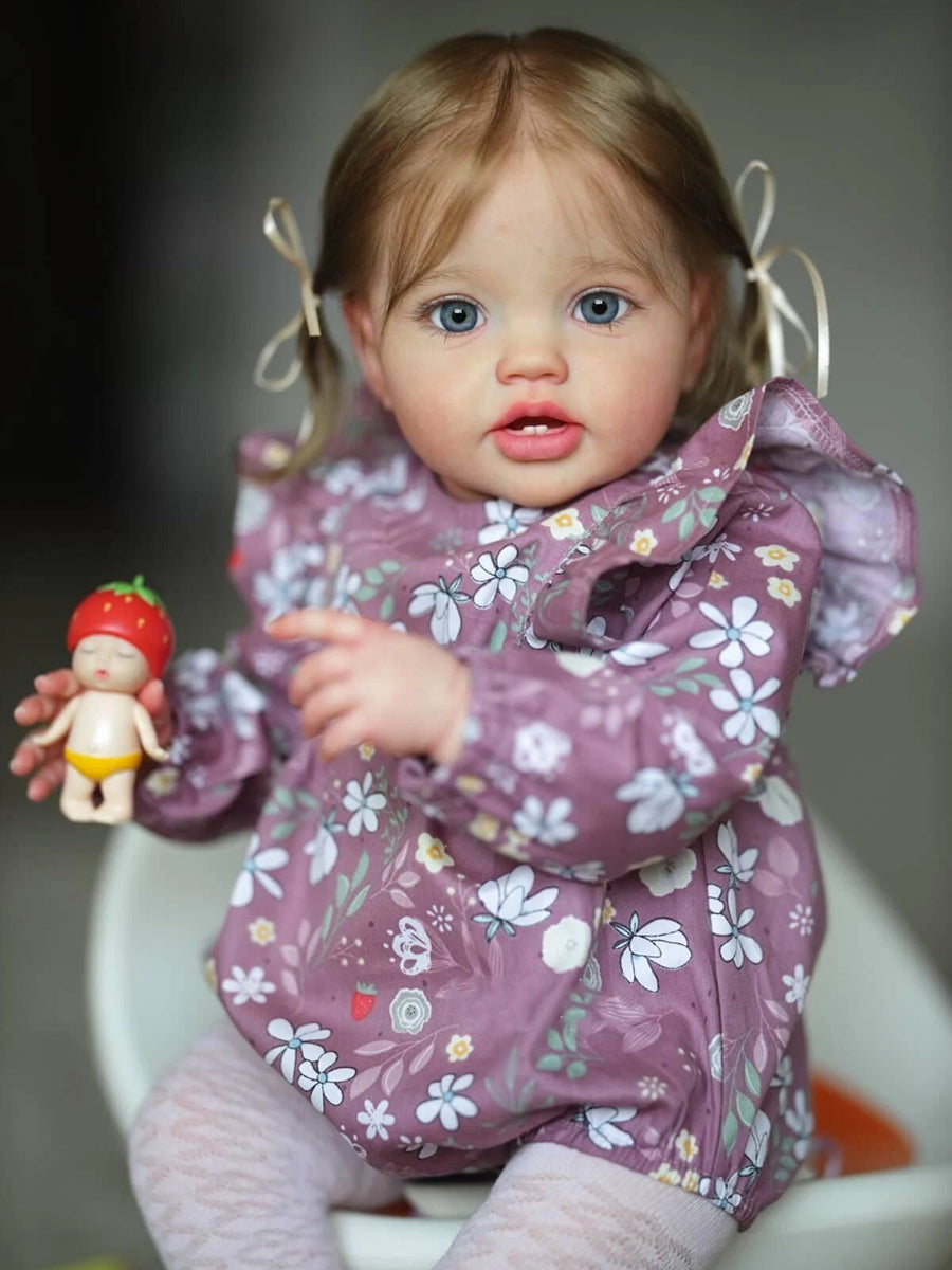 Vera 60cm Blue Eyes Root Hair Reborn Toddler-Lottie