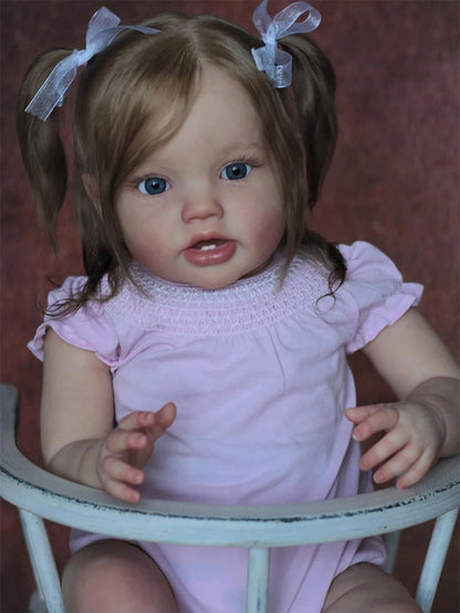 Isabel 60cm Open Eyes Root Hair Reborn Toddler-Lottie