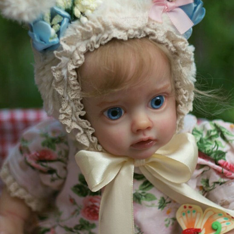 12 Inch Sweet Sabrina Short Blonde Hair Open Eyes Reborn Doll Girls