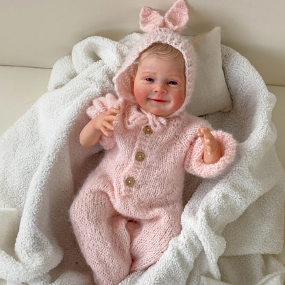 Harlan 19 Inch Lifelike Open Eyes Reborn Doll-Sebastia