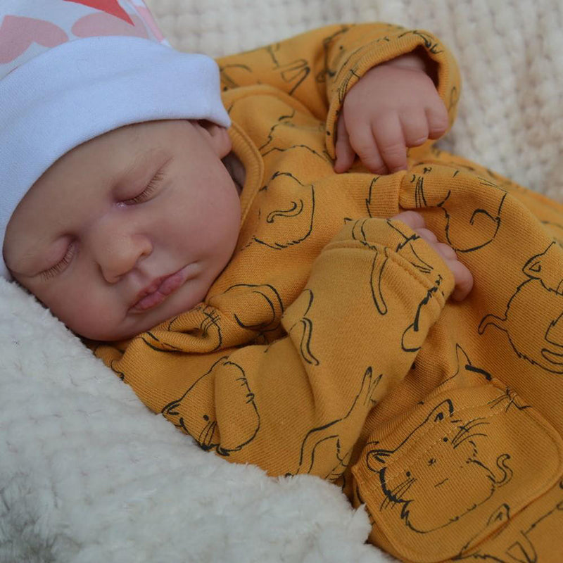 20 Inch Cute Kate Short Hair Close Eyes Reborn Doll Boys(Shipping within 24 hours)