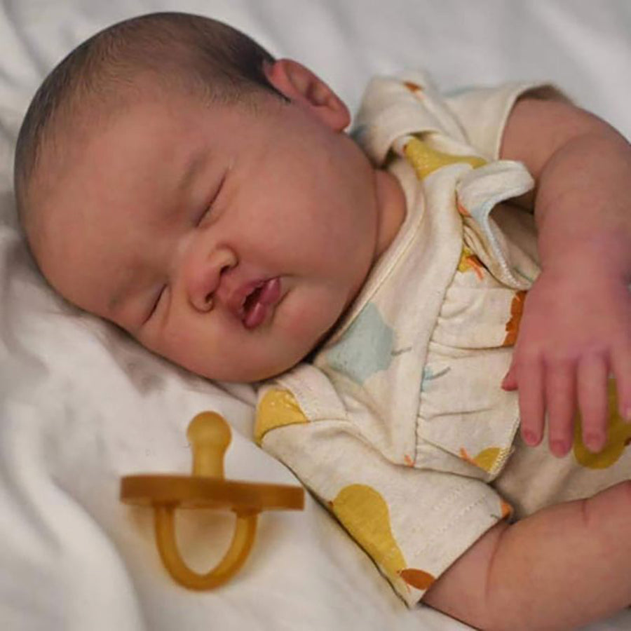 Unfinished 20 Inch Closed Eyes Reborn Ashia Doll Kit