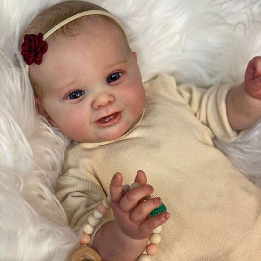 Merle 22 inch Realistic Open-Eyed Reborn Doll with Drawn Hair-Kodi