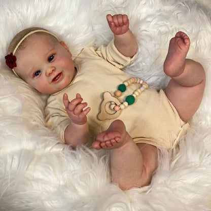 Merle 22 inch Realistic Open-Eyed Reborn Doll with Drawn Hair-Kodi