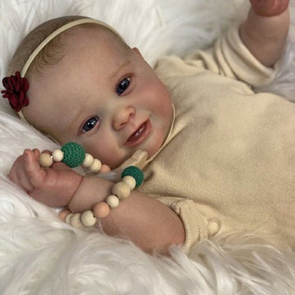 Merle 22 inch Realistic Open-Eyed Reborn Doll with Drawn Hair-Kodi