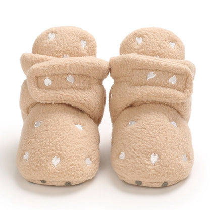 Cute plush soft sole shoes for 20-24 inch Reborn Dolls