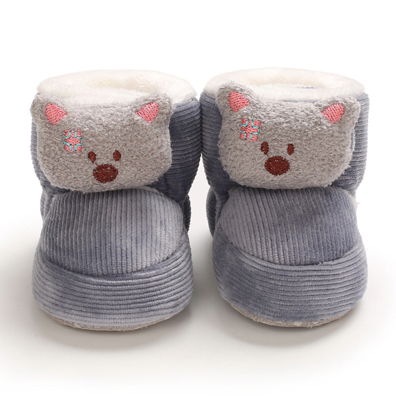 Simpatiche scarpe con suole morbide in peluche per bambole Reborn da 20-24 pollici