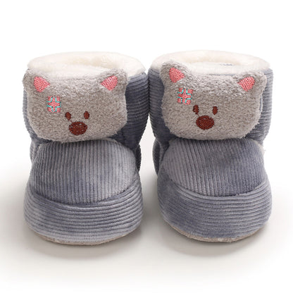 Cute plush soft sole shoes for 20-24 inch Reborn Dolls