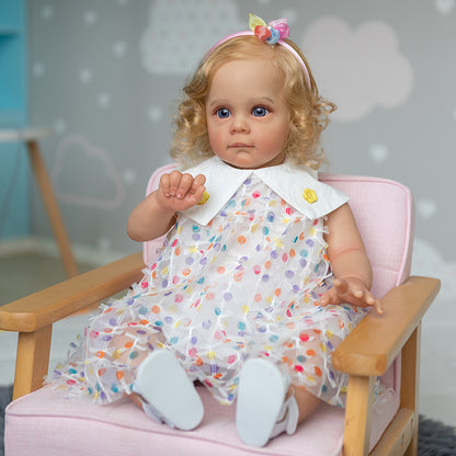 22 inch lifelike reborn Girl dolls with laurel blonde hair