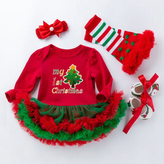 4 Piece Christmas Outfit for 21-23 Inch Reborn Dolls