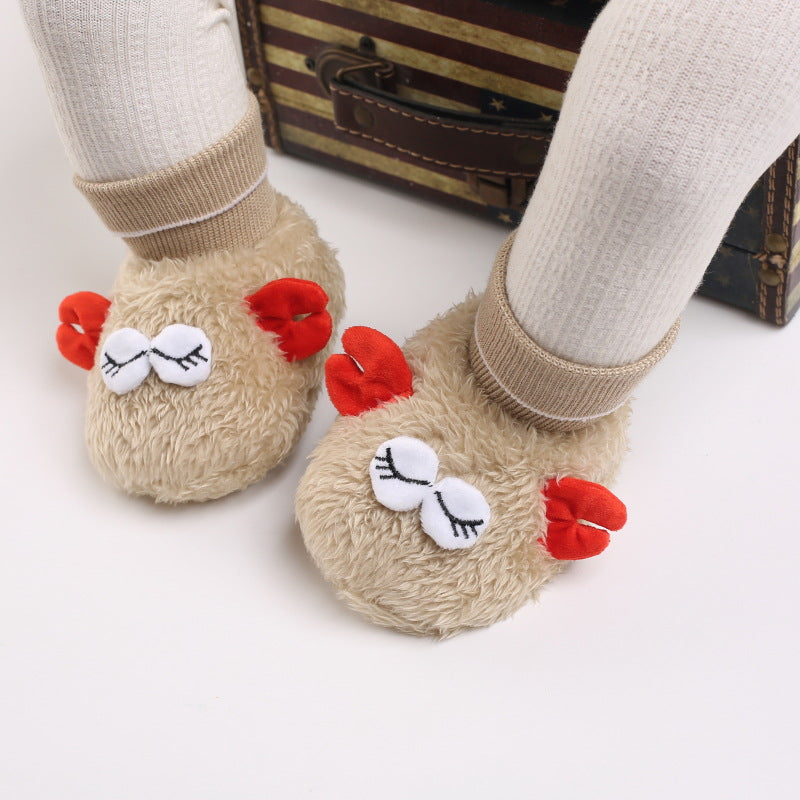 Cute plush soft sole shoes for 20-24 inch Reborn Dolls