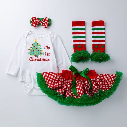 4 Piece Christmas Outfit for 21-23 Inch Reborn Dolls