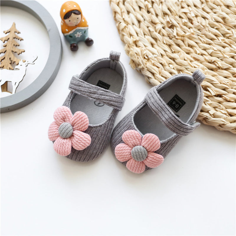 Lovely Flower Soft Sole Shoes for 20-24 inch Reborn Dolls