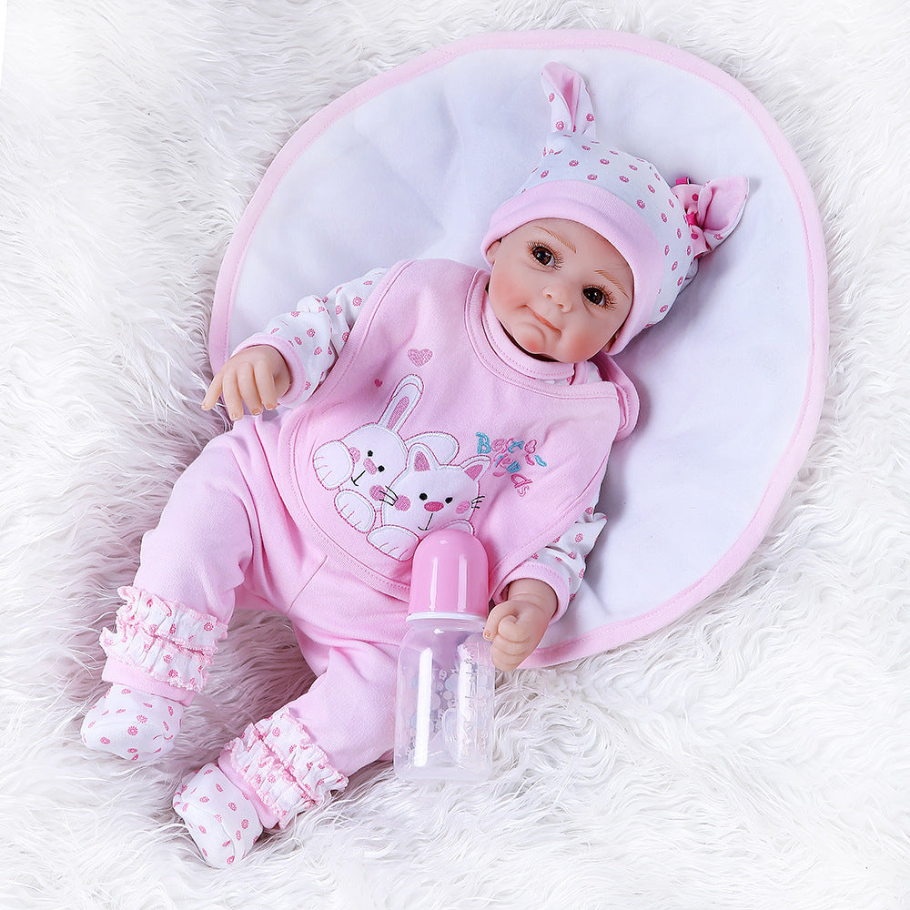 22 inch 55cm lifelike reborn dolls with yellow duck cloth