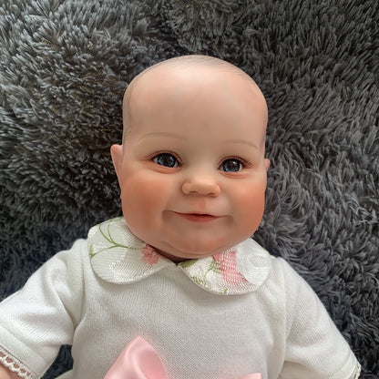 50CM Reborn Dolls Girls Maddie Hand drawing hair with chubby face