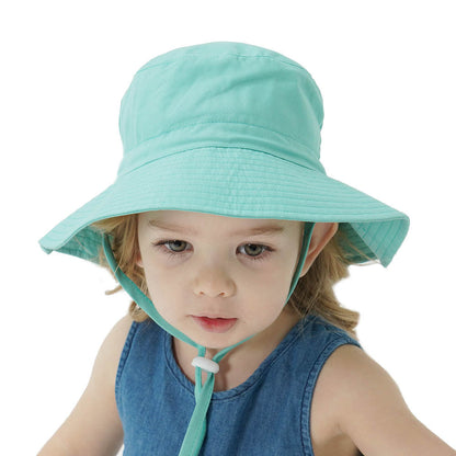 New children's bucket hat with breathable sun protection