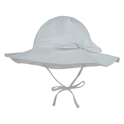 Kids Wide Brim Sun Visor Hat with Floral Bow