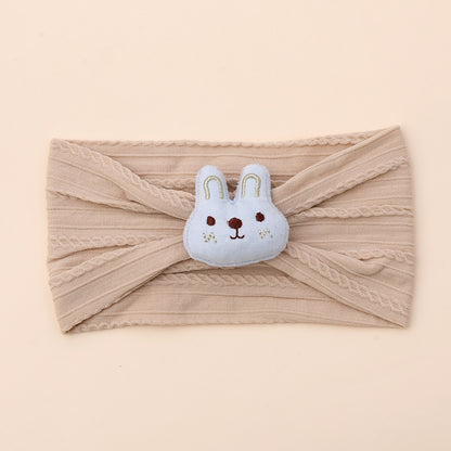 Cute nylon hair band with bunny