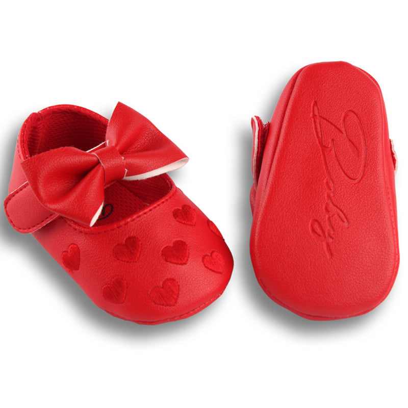 Cute heart embroidery shoes for 20-24 inch Reborn Dolls